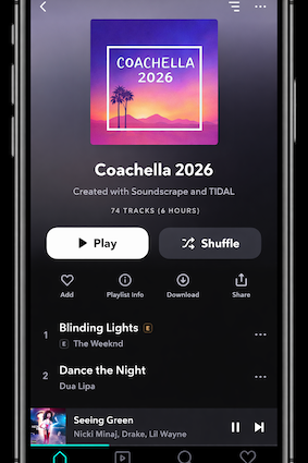 Generated Coachella playlist preview